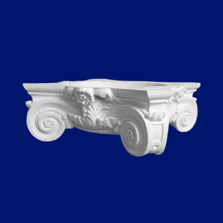 Capitel de columna N2, elegante y sencillo en escayola