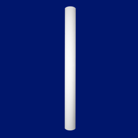 Columna de escayola lisa en color blanco