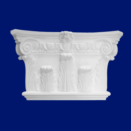 Capitel de columna de escayola en Lafuente