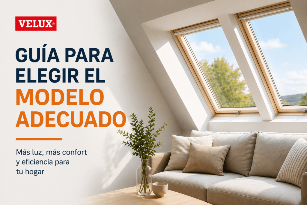Guía para elegir el modelo adecuado de ventana VELUX: más luz, confort y eficiencia